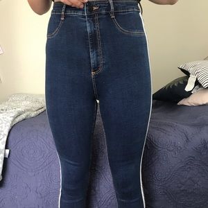 Super high waisted Zara skinny jeans